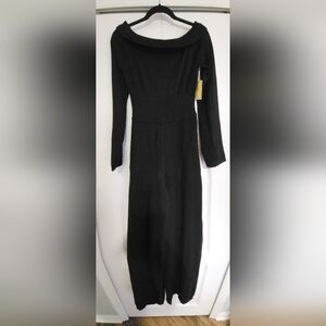 Elegant Black Long Sleeve Dress